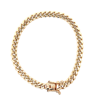 14kt Yellow Gold 8" 6mm Miami Cuban Link Bracelet 