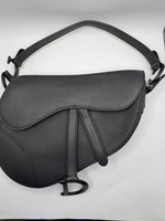 Chrisitan Dior Mini Saddle Bag Black Ultramatte Calfskin