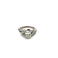 18kt White Gold .4oct tw Diamond Engagement 