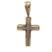 14kt Yellow Gold .25ct tw Diamond Cross Pendant 