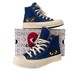 Converse Comme Des Garcon Dark Blue High Top Sneakers 