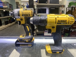 DeWalt DCF887 1/4 in. Impact Driver + DCD771 1/2 inch Compact Drill W/ Battery