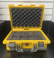 INVICTA EIGHT 8 Slot IMPACT Watch Storage Box Collector Case Yellow Suitcas