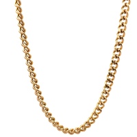  14kt 25.50gms Yellow Gold 24" 6mm Cuban Link Chain