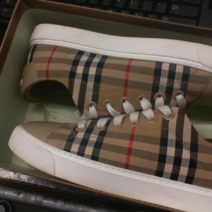 Burberry Womens Albridge Vintage Check Low Top Sneakers 