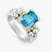 Lagos Caviar .925 Caviar Blue Topaz Ring Size