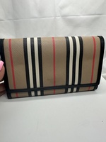 Burberrys Beige Home Stitch Pouch Bag