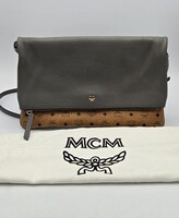 MCM Visetos Heritage Large Flap Crossbody Bag with Dust Bag