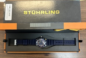 Rare Stuhrling Mens Depthmaster 100M Diver Watch