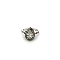 14kt White Gold 1.22ct tw Diamond Pear Shape Ring