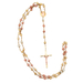  10kt Tri-Color Rosary Necklace