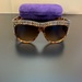 Gucci GG0144S 003 Havana Sunglasses with Brown Gradient Lense w/case