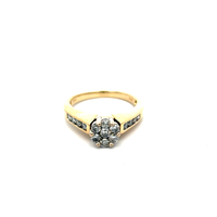 14kt Yellow Gold .75ct tw Diamond Cluster Ring