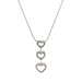  14kt White Gold .30ct tw Diamond Heart Pendant With Chain