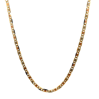 10kt Tri-Color 20" Valentino Link Chain