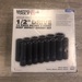 Matco 1/2 DRIVE/14 Piece Metric 6 Point Deep Impact Socket Set/scdpm146va/Used