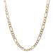 14kt Yellow Gold 24" 5mm Diamond Cut Figaro Link Chain 