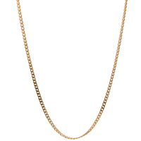 18kt Yellow Gold 16" 2mm Curb Link Chain