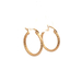 14kt Yellow Gold Diamond Cut Hoop Earrings