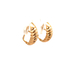 18kt Yellow Gold Shrimp Earrings  