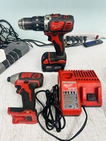 Milwaukee 2 tools, 1 charger and 1 Battery