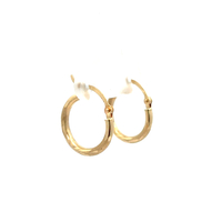 14kt Yellow Gold Huggie Hoop Earrings