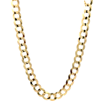 14kt Yellow Gold 26" 9.5mm Curb Link Chain