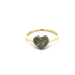 10kt Yellow Gold .12ct tw Diamond Heart Ring