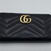 Gucci GG Marmont Matelassé Leather Zip Around Wallet in Black