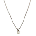  14kt White Gold .50ct Diamond Pendant & Chain