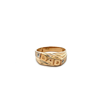 14kt Yellow Gold Diamond "Dad" Ring