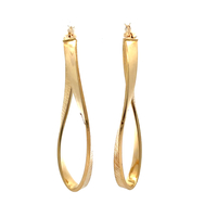 18kt Yellow Gold Twisted Hoop Earrings