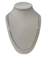 0.925% Sterling Silver 24" 5.2mm Curb Link Chain 