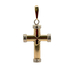 14kt Two Tone Cross Pendant