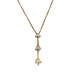 18kt Yellow Gold 1.20ct tw Diamond 3 Stone Pendant & Chain