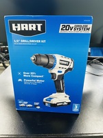 HART HPDD02B 20-Volt 1/2-inch Cordless Drill/Driver Kit New 