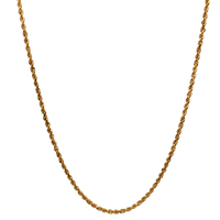 14kt Yellow Gold 16" 1.5mm Rope Chain