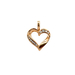 14kt Yellow Gold .10ct tw Diamond Heart Pendant
