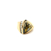 14kt Yellow Gold .30ct tw Diamond & Marble Stone Ring