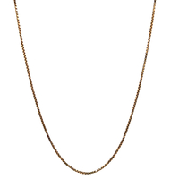 14kt Yellow Gold 22" 1mm Box Link Chain