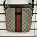 Gucci Web GG Supreme Flat Messenger Bag 