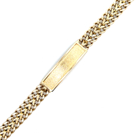 14kt Yellow Gold 6" 8.5mm Name Plate Bracelet