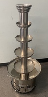 SEPHRA COMMERCIAL CHOCOLATE FOUNTAIN 34"/44" 5 TIER SERVES CASES