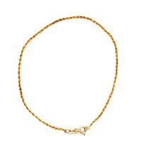 14kt Yellow Gold 7" 1.25mm Rope Bracelet 