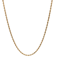 18kt Yellow Gold 18" 1.5mm Rope Chain 