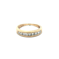 14kt Yellow Gold .50ct tw Princess Diamond Band