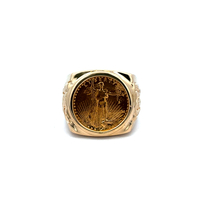 14kt Yellow Gold 1/10th Ounce Eagle ring