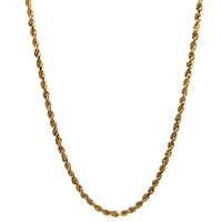 14kt Yellow Gold 18" 2.25mm Rope Chain