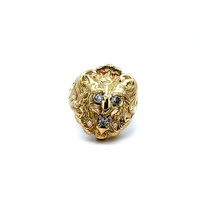 14kt Yellow Gold .35ct tw Diamond Lion Ring 