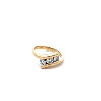 18kt Yellow Gold .75ct tw Diamond 3 Stone Ring